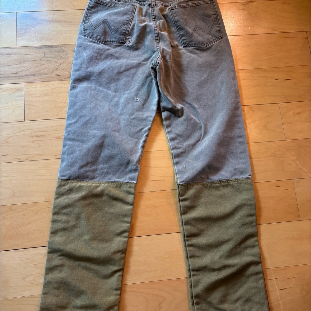 WRANGLER double knee rugged double knee carpenter pants. Distressed men’s 34x34 - Picture 3 of 10